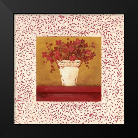 Petit Fleur II Black Modern Wood Framed Art Print by Moulton, Jo