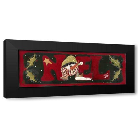 Noel Black Modern Wood Framed Art Print with Double Matting by Moulton, Jo