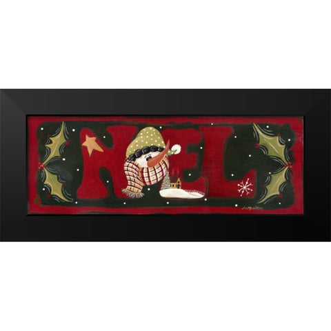 Noel Black Modern Wood Framed Art Print by Moulton, Jo