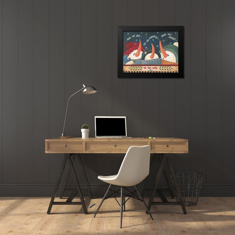 To the Lord Black Modern Wood Framed Art Print by Moulton, Jo