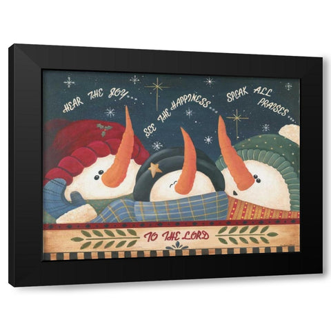 To the Lord Black Modern Wood Framed Art Print with Double Matting by Moulton, Jo