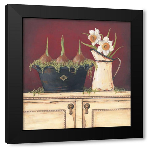 Early Spring Black Modern Wood Framed Art Print with Double Matting by Moulton, Jo