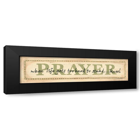 Prayer Black Modern Wood Framed Art Print with Double Matting by Moulton, Jo