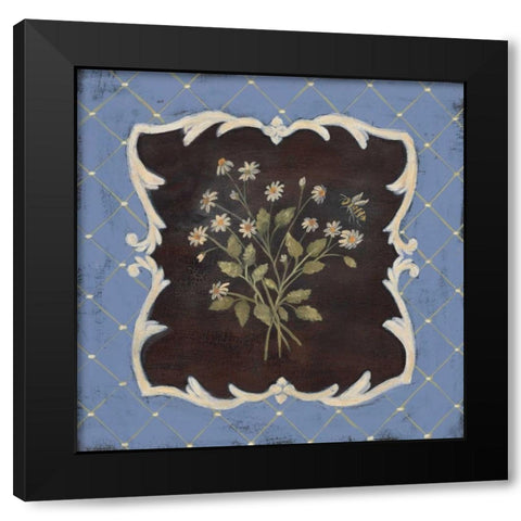 Sweet Chamomile Black Modern Wood Framed Art Print with Double Matting by Moulton, Jo
