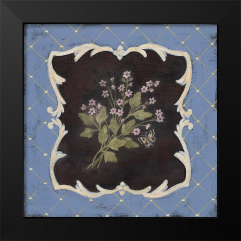 Silent Thyme Black Modern Wood Framed Art Print by Moulton, Jo
