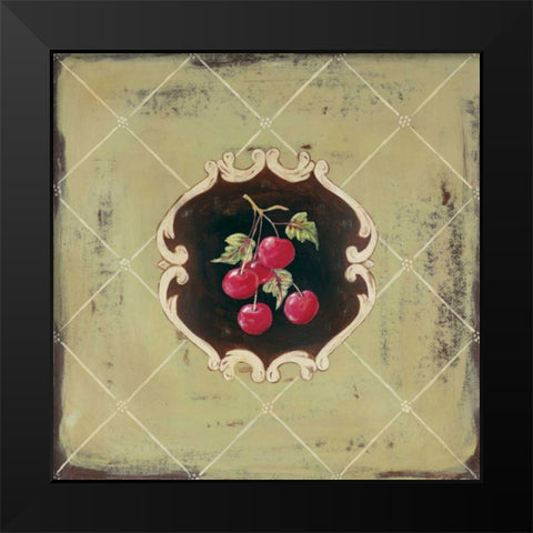 Cherise Black Modern Wood Framed Art Print by Moulton, Jo