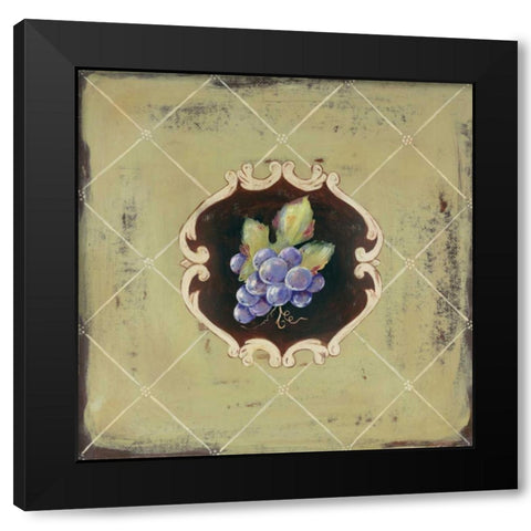 Raisin Black Modern Wood Framed Art Print with Double Matting by Moulton, Jo