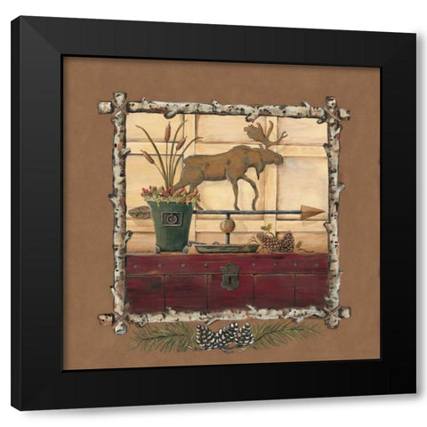 Northern Exposure Black Modern Wood Framed Art Print with Double Matting by Moulton, Jo