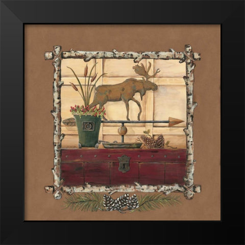 Northern Exposure Black Modern Wood Framed Art Print by Moulton, Jo