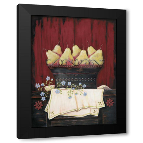 Blushing Beauties Black Modern Wood Framed Art Print with Double Matting by Moulton, Jo