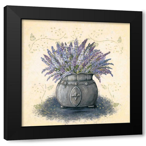 The Color Purple II Black Modern Wood Framed Art Print by Moulton, Jo