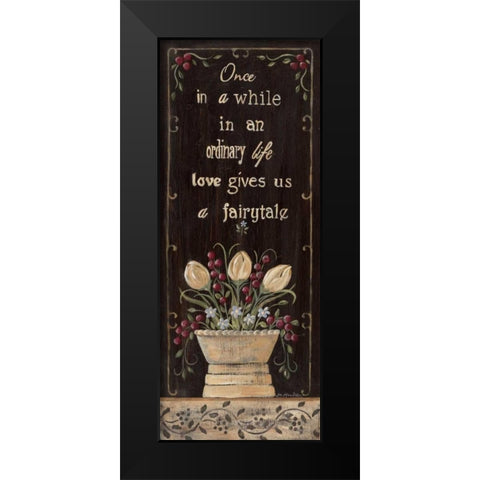 Fairytale Black Modern Wood Framed Art Print by Moulton, Jo