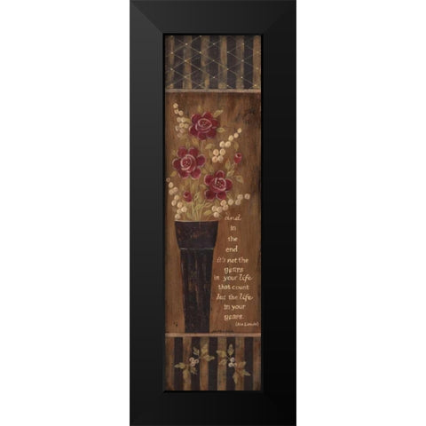 In the End Black Modern Wood Framed Art Print by Moulton, Jo