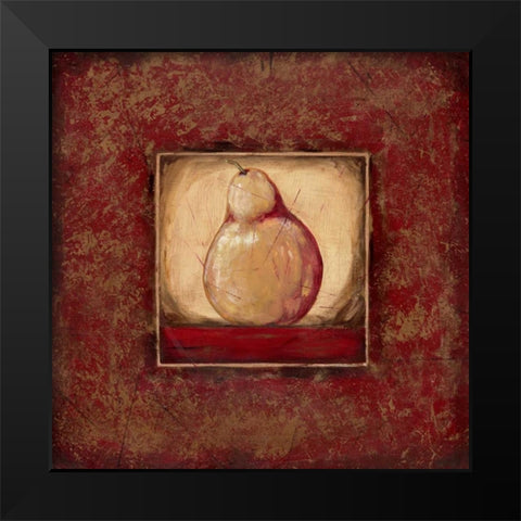 Pear I Black Modern Wood Framed Art Print by Moulton, Jo