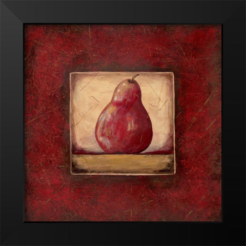 Pear II Black Modern Wood Framed Art Print by Moulton, Jo
