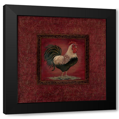Oh Crow Up! Black Modern Wood Framed Art Print by Moulton, Jo