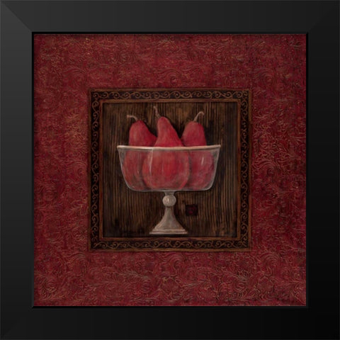 Fruit Compote II Black Modern Wood Framed Art Print by Moulton, Jo
