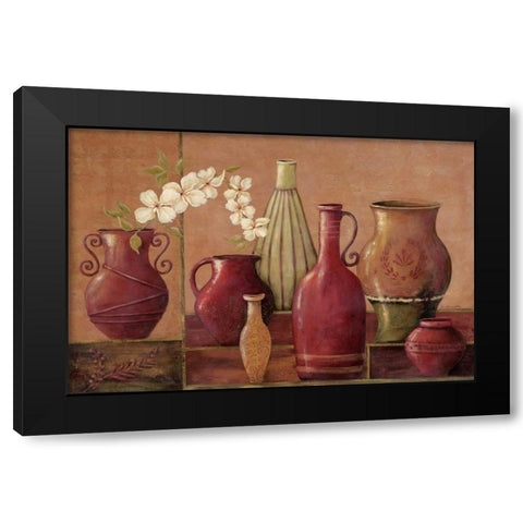 Glazed Spice Black Modern Wood Framed Art Print by Moulton, Jo