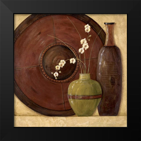 Harvest Harmony II Black Modern Wood Framed Art Print by Moulton, Jo