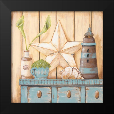 Coastal Cupboard I Black Modern Wood Framed Art Print by Moulton, Jo