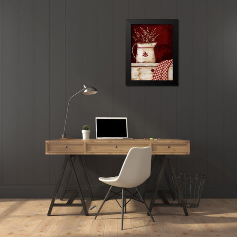 Weathered Whites Black Modern Wood Framed Art Print by Moulton, Jo