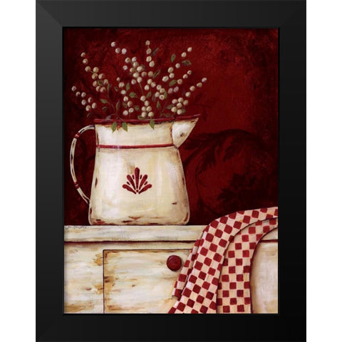 Weathered Whites Black Modern Wood Framed Art Print by Moulton, Jo