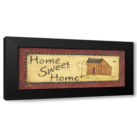 Home Sweet Home Black Modern Wood Framed Art Print by Moulton, Jo