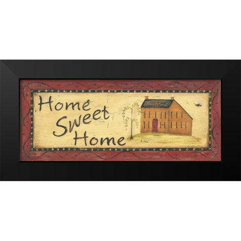 Home Sweet Home Black Modern Wood Framed Art Print by Moulton, Jo