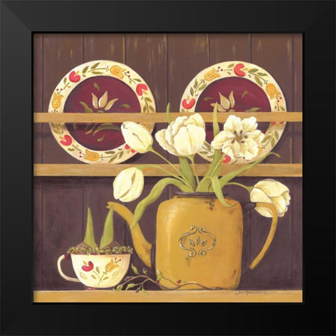 Golden Oldies Black Modern Wood Framed Art Print by Moulton, Jo