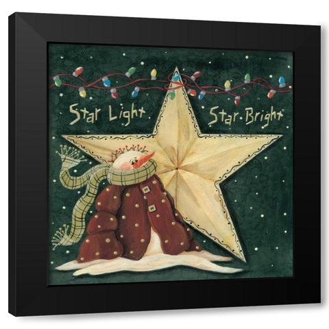 Star Light-Star Bright Black Modern Wood Framed Art Print with Double Matting by Moulton, Jo