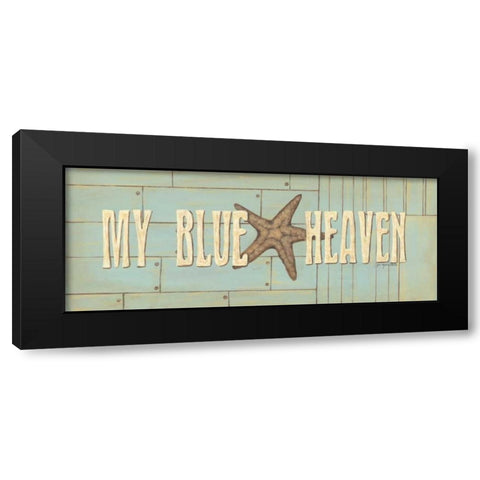My Blue Heaven Black Modern Wood Framed Art Print by Moulton, Jo