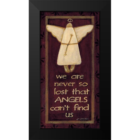 We Are Never So Lost Black Modern Wood Framed Art Print by Moulton, Jo