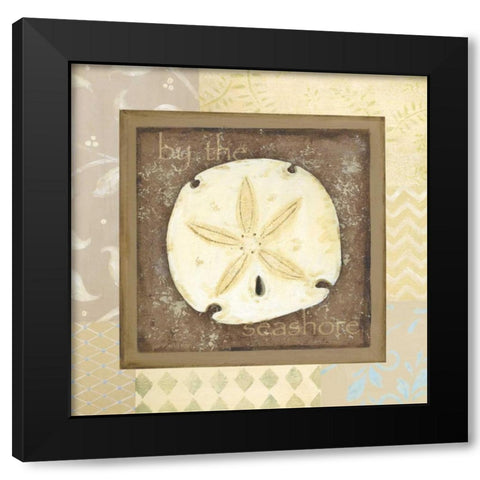 By the Seashore Black Modern Wood Framed Art Print with Double Matting by Moulton, Jo
