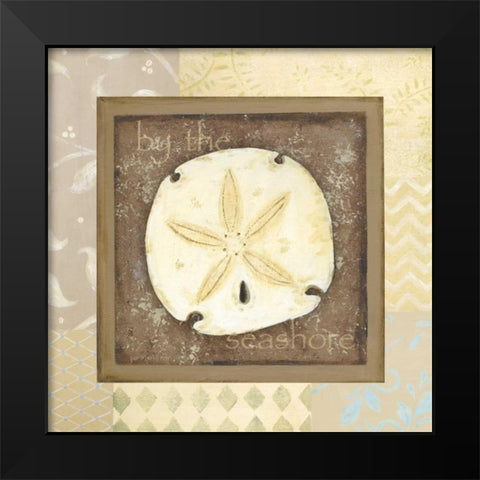 By the Seashore Black Modern Wood Framed Art Print by Moulton, Jo