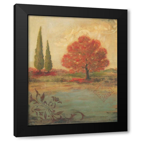 Kaleidoscope I Black Modern Wood Framed Art Print with Double Matting by Moulton, Jo