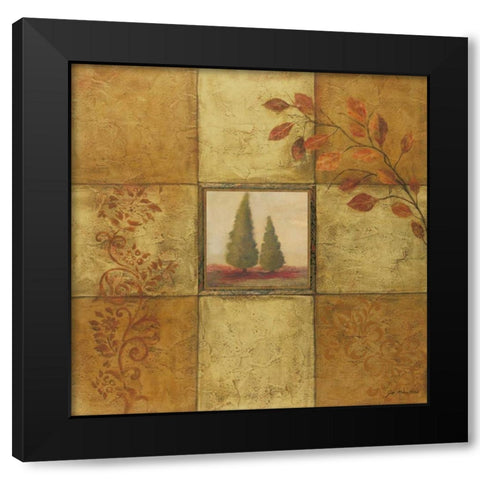 Golden Day I Black Modern Wood Framed Art Print with Double Matting by Moulton, Jo