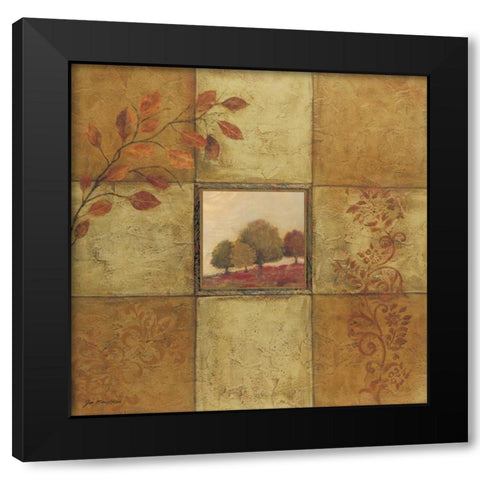 Golden Day II Black Modern Wood Framed Art Print with Double Matting by Moulton, Jo