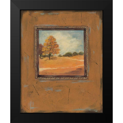 Copper Landscape Black Modern Wood Framed Art Print by Moulton, Jo