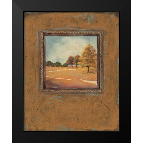 Copper Landscape II Black Modern Wood Framed Art Print by Moulton, Jo