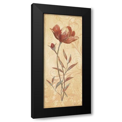 Terra Blooms I Black Modern Wood Framed Art Print by Moulton, Jo