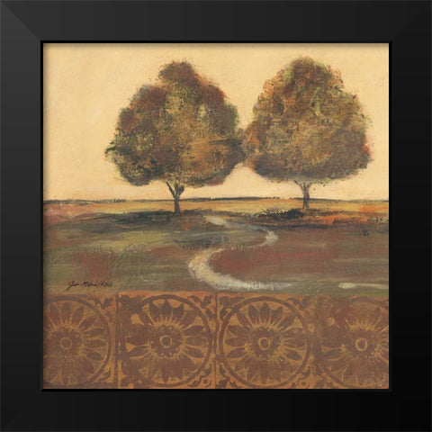 Autumn Duo Black Modern Wood Framed Art Print by Moulton, Jo