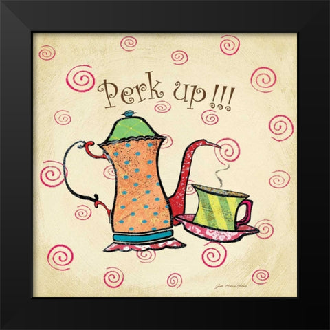 Perk Up Black Modern Wood Framed Art Print by Moulton, Jo