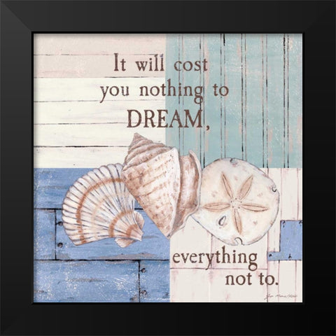 To Dream Black Modern Wood Framed Art Print by Moulton, Jo