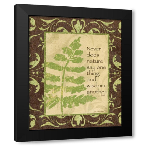 Nature I Black Modern Wood Framed Art Print by Moulton, Jo