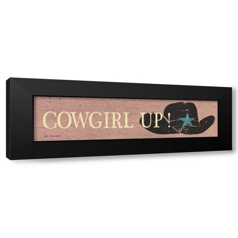 Cowgirl Up Black Modern Wood Framed Art Print with Double Matting by Moulton, Jo