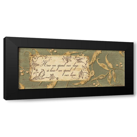 Our Lives Black Modern Wood Framed Art Print by Moulton, Jo