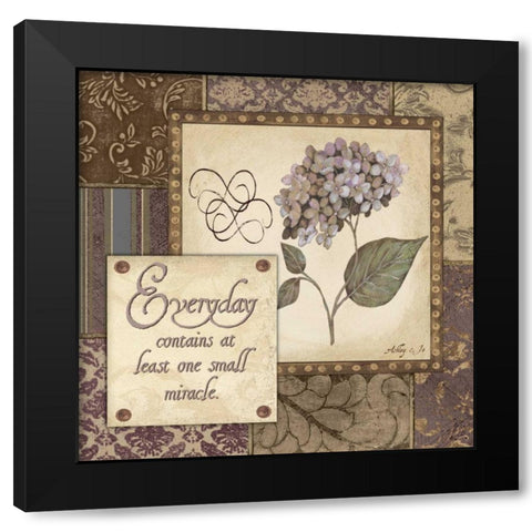 Everyday Black Modern Wood Framed Art Print by Moulton, Jo