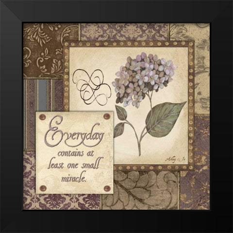 Everyday Black Modern Wood Framed Art Print by Moulton, Jo