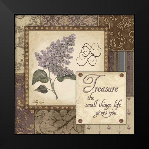 Treasure Black Modern Wood Framed Art Print by Moulton, Jo