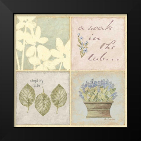 Tub Black Modern Wood Framed Art Print by Moulton, Jo